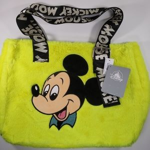 Disney Mickey and Friends Faux Fur Embroidered Bag 2022